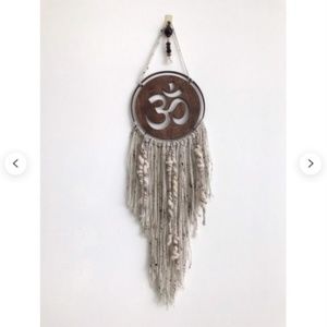 Macrame Wall Hanging "Bend" Om Symbol Boho Decor